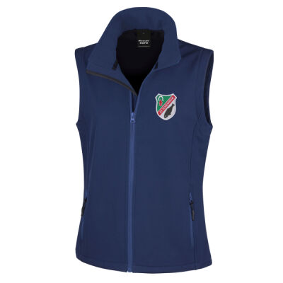 Frauen Softchell Weste mit Herz und Rückenlogo Miniaturansicht